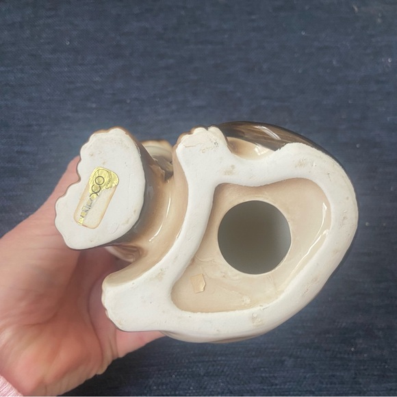 Vintage Enesco Siamese Cat Figurine - Cream and Brown - Picture 5 of 5